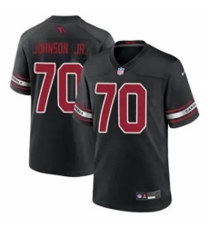 Men's Arizona Cardinals #70 Paris Johnson Black 2024 F U S E Vapor Untouchable Limited Stitched