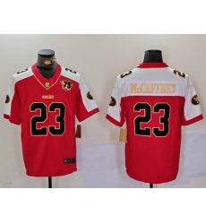 Men's San Francisco 49ers #23 Christian McCaffrey Red F.U.S.E. Mexico With Gate Bridge Vapor Limited Stitched Football Jersey Men's San Francisco 49ers #23 Christian McCaffrey Red F.U.S.E. Mexico With Gate Bridge Vapor Limited Stitched Football Jersey