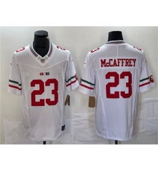 Men's San Francisco 49ers #23 Christian McCaffrey White 2023 F.U.S.E. Vapor Untouchable Limited Football Stitched Jersey
