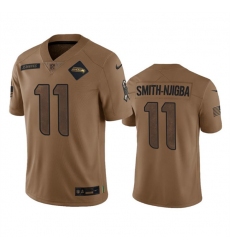 Men's Seattle Seahawks #11 Jaxon Smith-Njigba 2023 Brown Salute To Service Limited Football Stitched Jersey Men's Seattle Seahawks #11 Jaxon Smith-Njigba 2023 Brown Salute To Service Limited Football Stitched Jersey