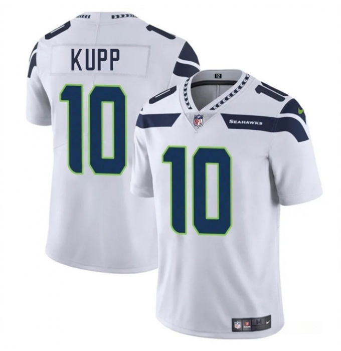 Men's Seattle Seahawks #10 Cooper Kupp White 2025 Vapor Limited Football Stitched Jersey