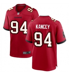 Men's Tampa Bay Buccaneers #94 Calijah Kancey Red 2023 Draft Stitched Game Jersey