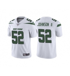 Men's New York Jets #52 Jermaine Johnson II 2022 White Vapor Untouchable Limited Stitched Jersey Men's New York Jets #52 Jermaine Johnson II 2022 White Vapor Untouchable Limited Stitched Jersey