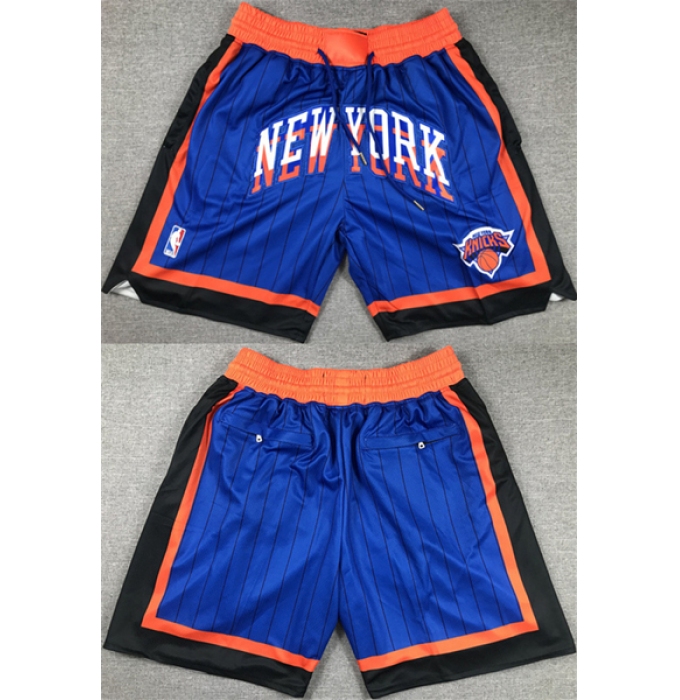 Men's New York Knicks Royal City Edition Shorts