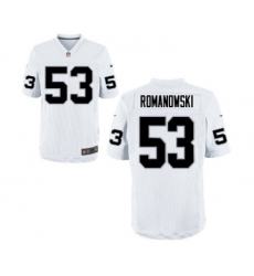 Men's Nike Oakland Raiders #53 Bill Romanowski White Retired Player Jersey