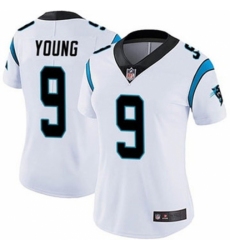 Women Carolina Panthers #9 Bryce Young White 2024 Vapor Limited Stitched Football Jersey