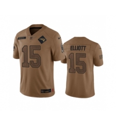 Men's Nike New England Patriots #15 Ezekiel Elliott 2023 Brown Salute To Service Limited Football Stitched Jersey Men's Nike New England Patriots #15 Ezekiel Elliott 2023 Brown Salute To Service Limited Football Stitched Jersey