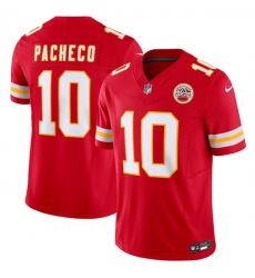 Men's Kansas City Chiefs #10 Isiah Pacheco Red 2023 F.U.S.E. Vapor Untouchable Limited Football Stitched Jersey