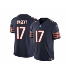 Men's Nike Chicago Bears #17 Tyson Bagent Navy 2023 F.U.S.E. Vapor Untouchable Limited Football Stitched Jersey Men's Nike Chicago Bears #17 Tyson Bagent Navy 2023 F.U.S.E. Vapor Untouchable Limited Football Stitched Jersey