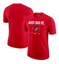 Men's Portland Trail Blazers Red Just Do It T-Shirt