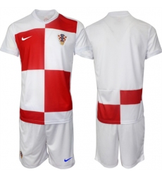 Men's Columbia Custom White Red 2024-25 Home Soccer Jersey Suit