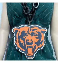 Chicago Bear Fan Chain, NFL fans, Team Logo Big necklace,  large  pendant, Medal gift clothing tag Accessories