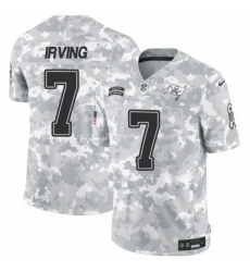 Men's Tampa Bay Buccaneers #7 Bucky Irving 2024 F U S E Arctic Camo Salute To Service Limited Stitched Football Jersey