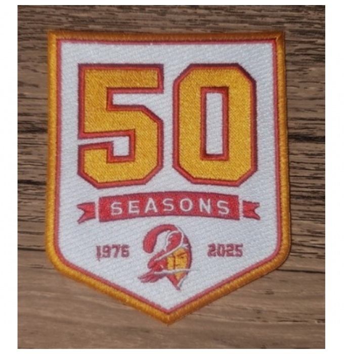 Tampa Bay Buccaneers 50TH Anniversary Patch Gold Biaog