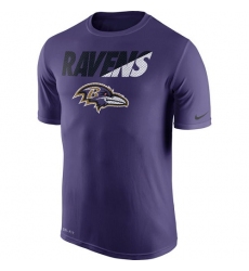 NFL Men's Baltimore Ravens Nike Purple Legend Staff Practice Performance T-Shirt