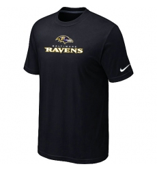 Nike Baltimore Ravens Authentic Logo NFL T-Shirt - Black