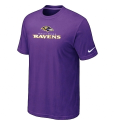 Nike Baltimore Ravens Authentic Logo NFL T-Shirt - Purple