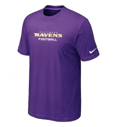 Nike Baltimore Ravens Sideline Legend Authentic Font Dri-FIT NFL T-Shirt - Purple