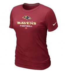 Nike Baltimore Ravens Women's Critical Victory NFL T-Shirt - Red