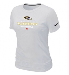 Nike Baltimore Ravens Women's Critical Victory NFL T-Shirt - White