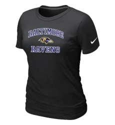 Nike Baltimore Ravens Women's Heart & Soul NFL T-Shirt - Black