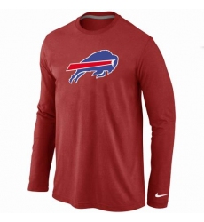 Nike Buffalo Bills Team Logo Long Sleeve NFL T-Shirt - Red