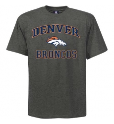 Denver Broncos Big & Tall Heart & Soul NFL T-Shirt - Grey