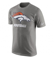 NFL Denver Broncos Nike Facility T-Shirt - Heathered Gray