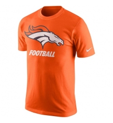 NFL Denver Broncos Nike Facility T-Shirt - Orange