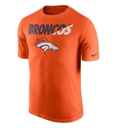 NFL Denver Broncos Nike Legend Staff Practice Performance T-Shirt - Orange