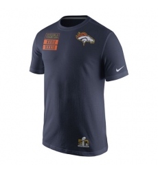 NFL Denver Broncos Nike Super Bowl 50 Champions 3-Time Champs T-Shirt - Navy