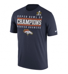 NFL Denver Broncos Nike Super Bowl 50 Champions Celebration Legend Performance T-Shirt - Navy