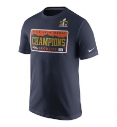 NFL Denver Broncos Nike Super Bowl 50 Champions Celebration Local T-Shirt - Navy