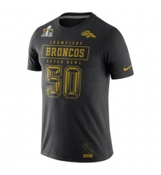 NFL Denver Broncos Nike Super Bowl 50 Champions Gold Pack T-Shirt - Black