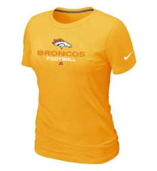 Nike Denver Broncos Women's Critical Victory NFL T-Shirt - Yellow