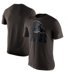 NFL Men's Cleveland Browns Nike Brown Champion Drive Reflective T-Shirt