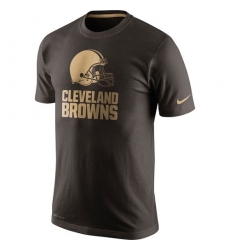 NFL Men's Cleveland Browns Nike Brown Championship Drive Gold Collection Performance T-Shirt