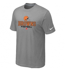 Nike Cleveland Browns Critical Victory NFL T-Shirt - Grey