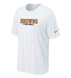 Nike Cleveland Browns Sideline Legend Authentic Font Dri-FIT NFL T-Shirt - White