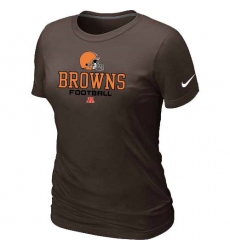 Nike Cleveland Browns Women's Critical Victory NFL T-Shirt - Brown