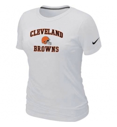 Nike Cleveland Browns Women's Heart & Soul NFL T-Shirt - White