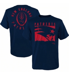 Men's New England Patriots Navy Preschool Liquid Camo Logo T Shirt