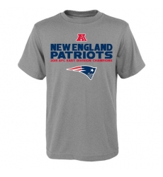 NFL Men's New England Patriots Heather Gray 2015 AFC North Division Champions Next Level T-Shirt