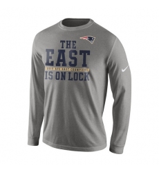 NFL Men's New England Patriots Nike Charcoal 2015 AFC East Division Champions Long Sleeve T-Shirt