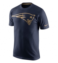 NFL Men's New England Patriots Nike Navy Championship Drive Gold Collection Performance T-Shirt