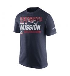 NFL Men's New England Patriots Nike Navy Super Bowl LI Bound On a Mission T-Shirt