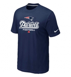 Nike New England Patriots Critical Victory NFL T-Shirt - Dark Blue