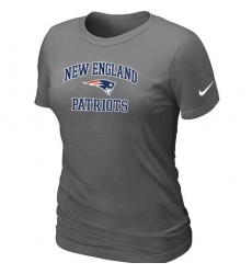 Nike New England Patriots Women's Heart & Soul NFL T-Shirt - Dark Grey