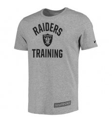 NFL Men's Oakland Raiders Nike Heathered Gray Training Performance T-Shirt