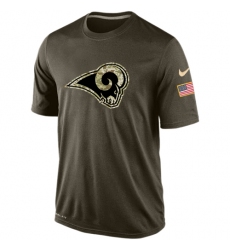 NFL Los Angeles Rams Nike Olive Salute To Service KO Performance Dri-FIT T-Shirt